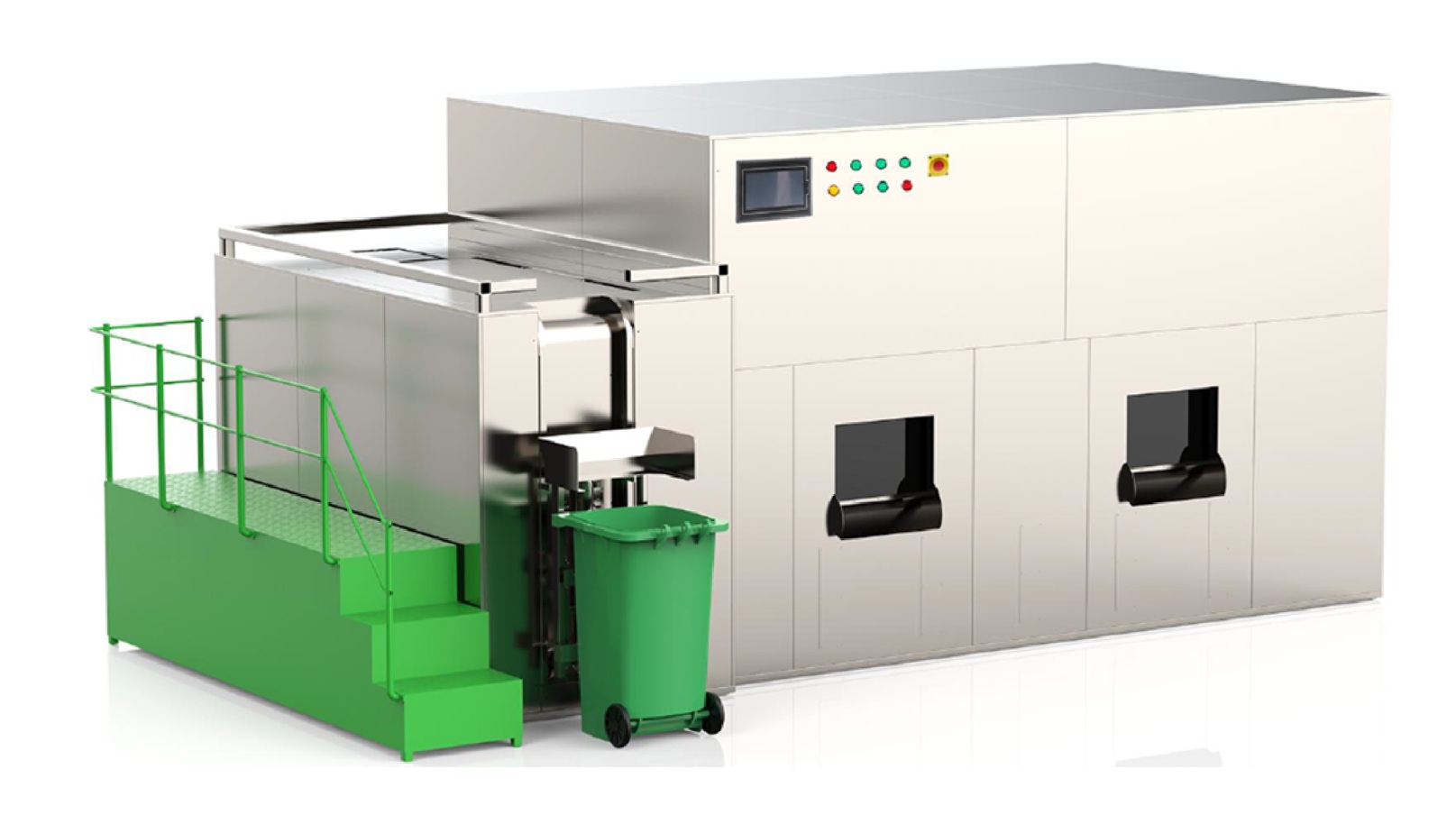 Compostador de residuos organicos - 15000 kgxdia - MTCH-CMP15000
