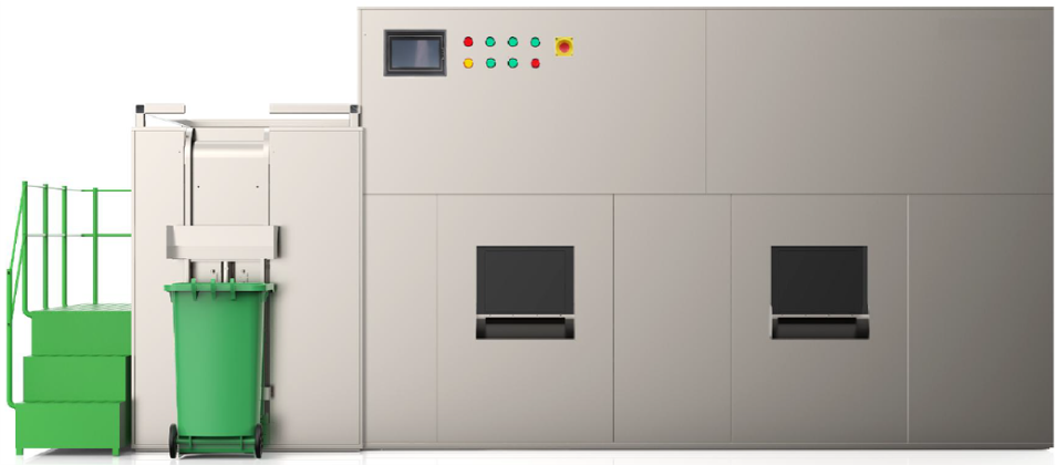 Compostador de residuos organicos - 15000 kgxdia - MTCH-CMP15000